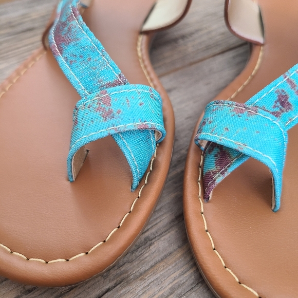 Everglades Strappy Turquoise Sandal Size 7 - Picture 4 of 7